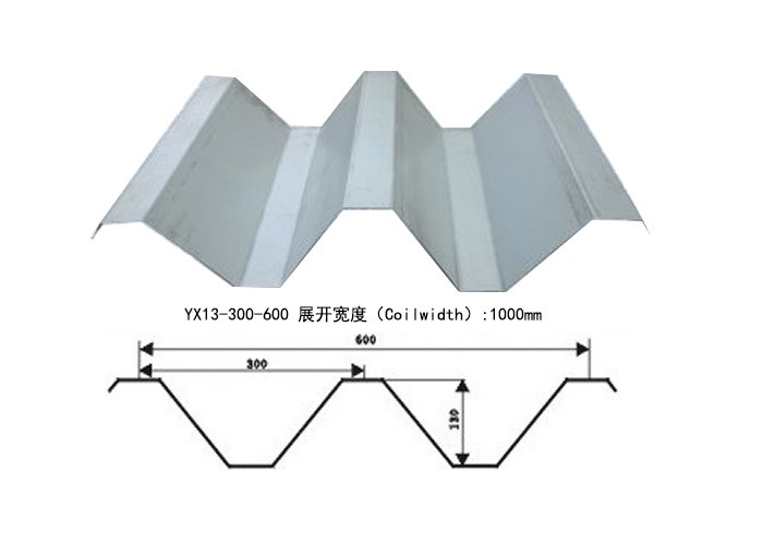 樓承板YX130-300-600規(guī)格參數(shù)--中構(gòu)新材